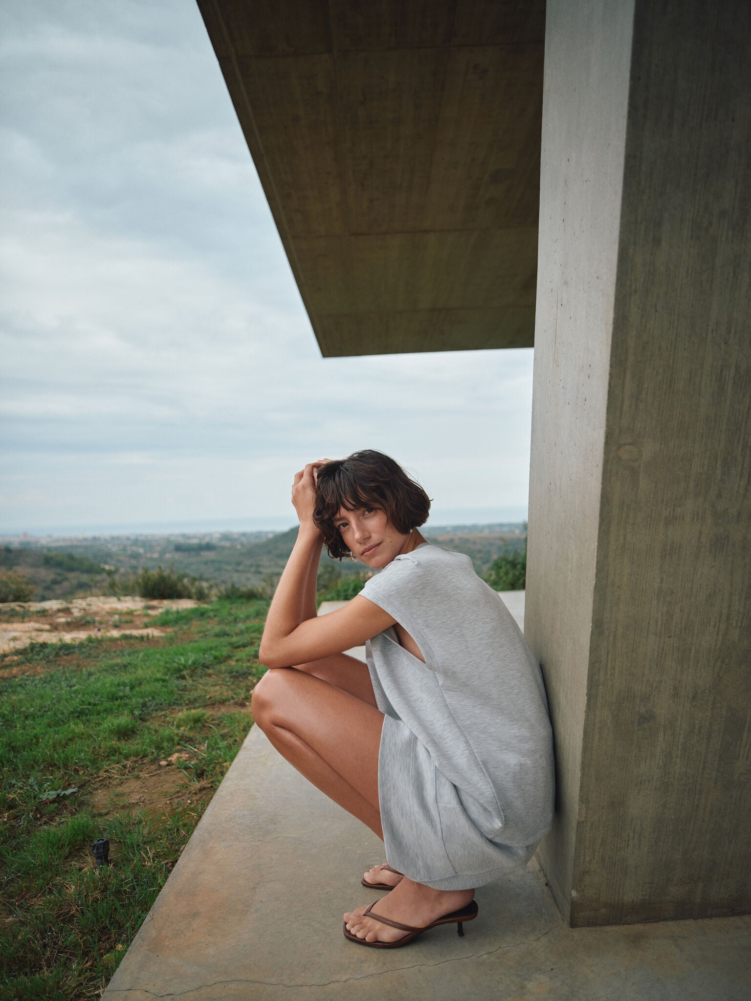 Modelshot / Light Grey Melange / Detail